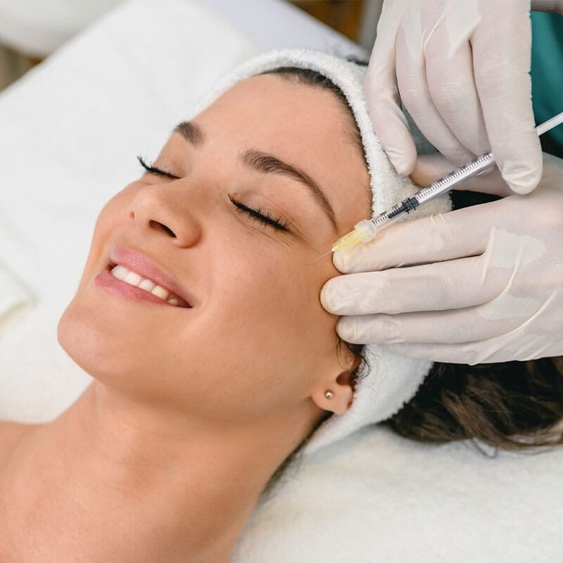 woman getting botox in Clermont, FL