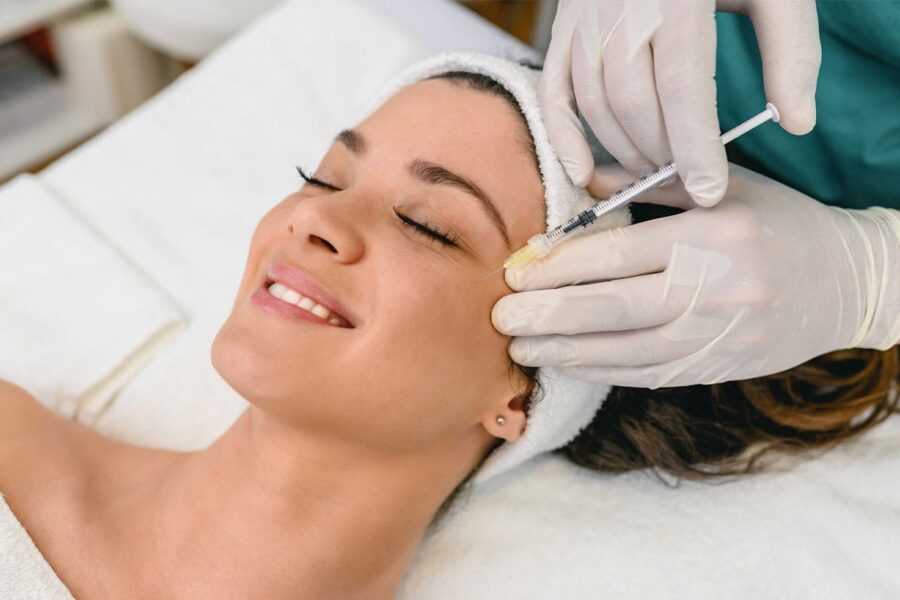 woman getting botox in Clermont, FL