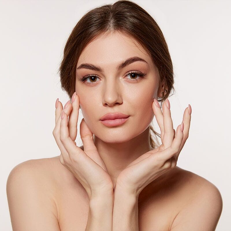 woman after getting facial balancing in Clermont, FL